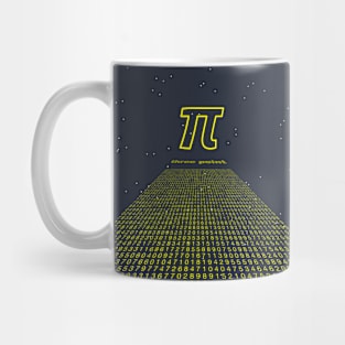 Pi Digits Crawling Starry Sky Mug